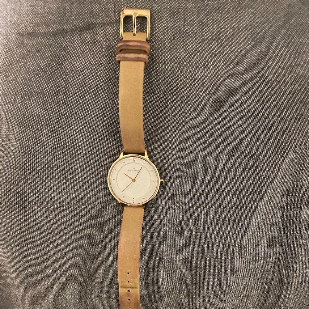 Skagen leather watch